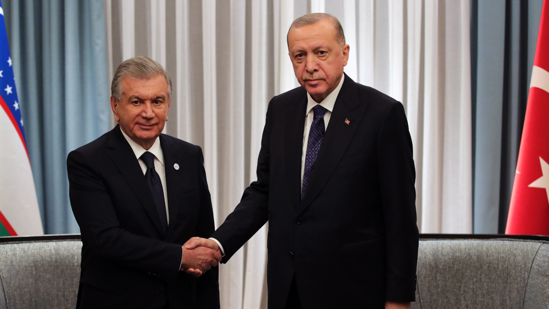 cumhurbaskani erdogan ozbekistan cumhurbaskani mirziyoyev ile gorustu 0183f108c61dc447d8595c9fd7a05bf9